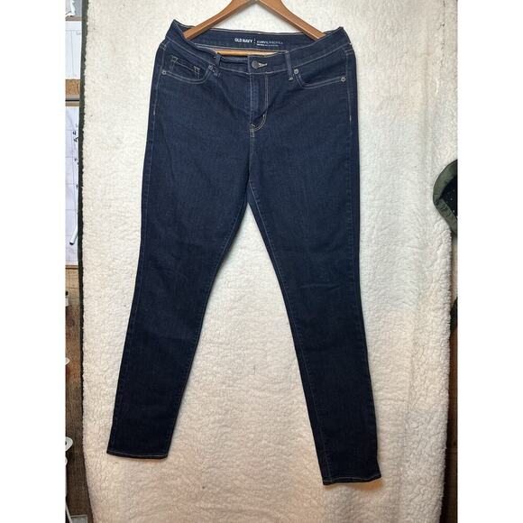 OLD NAVY Curvy Profile Jeans Womens Sz 10 Long Legs Mid Rise Skinny‎ Essential - Picture 4 of 11